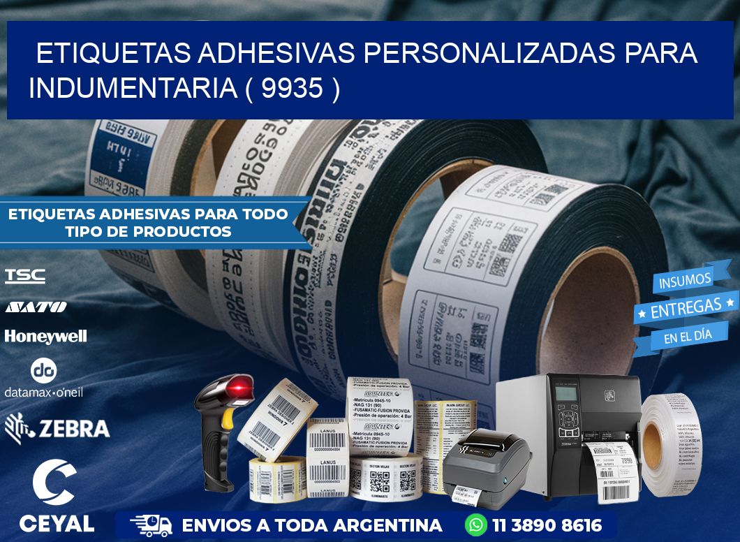 ETIQUETAS ADHESIVAS PERSONALIZADAS PARA INDUMENTARIA ( 9935 )