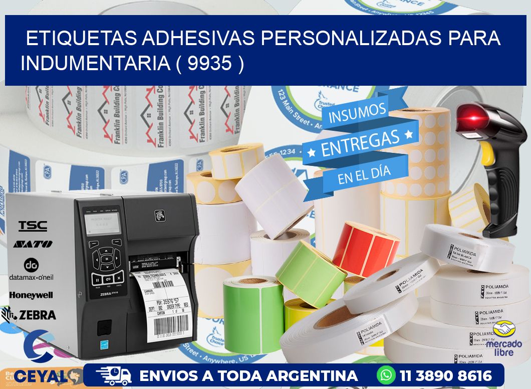 ETIQUETAS ADHESIVAS PERSONALIZADAS PARA INDUMENTARIA ( 9935 )