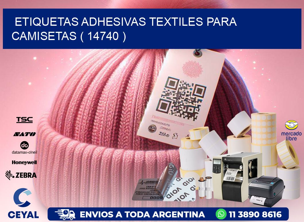 ETIQUETAS ADHESIVAS TEXTILES PARA CAMISETAS ( 14740 )