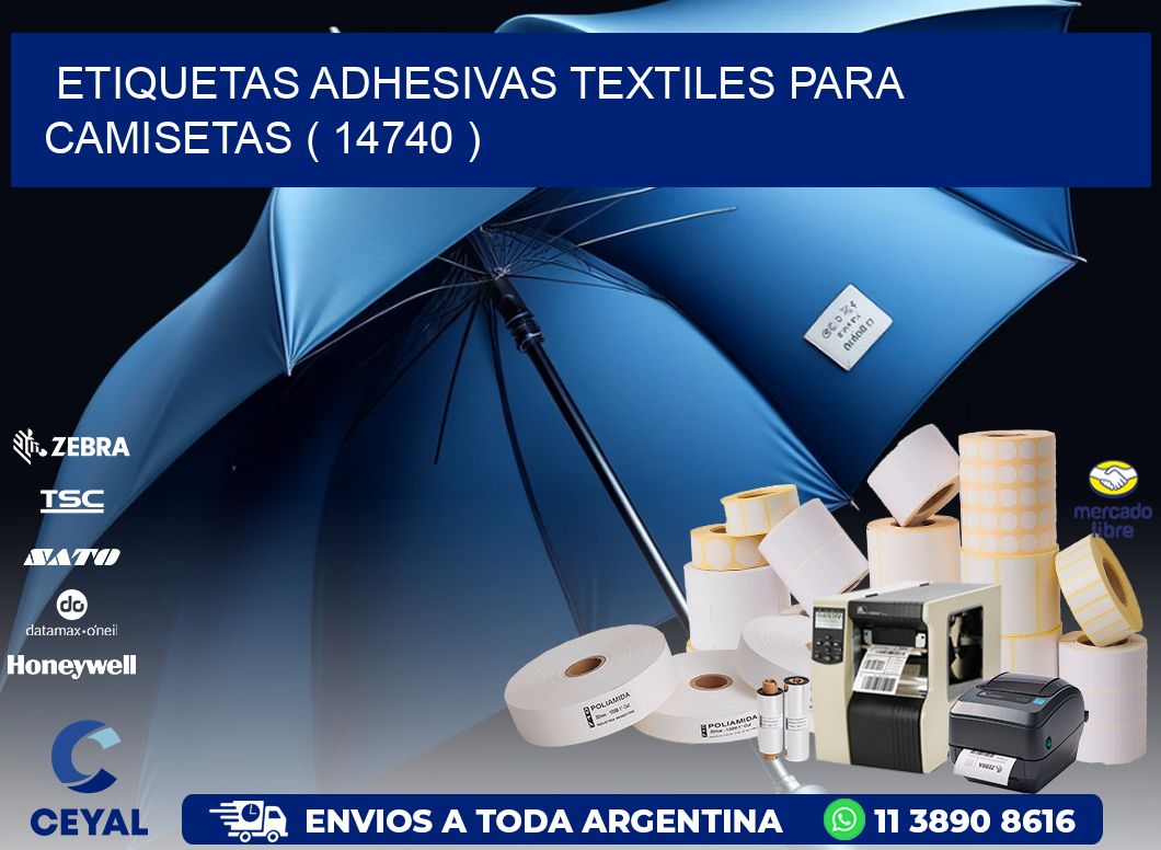 ETIQUETAS ADHESIVAS TEXTILES PARA CAMISETAS ( 14740 )