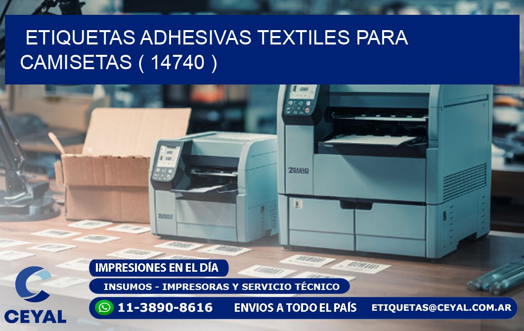 ETIQUETAS ADHESIVAS TEXTILES PARA CAMISETAS ( 14740 )