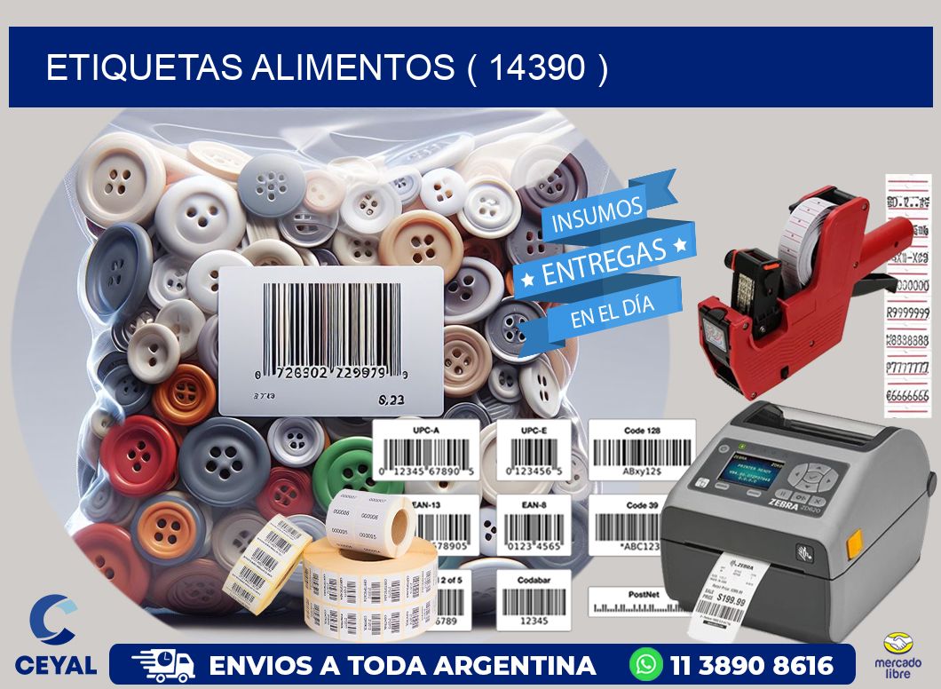 ETIQUETAS ALIMENTOS ( 14390 )