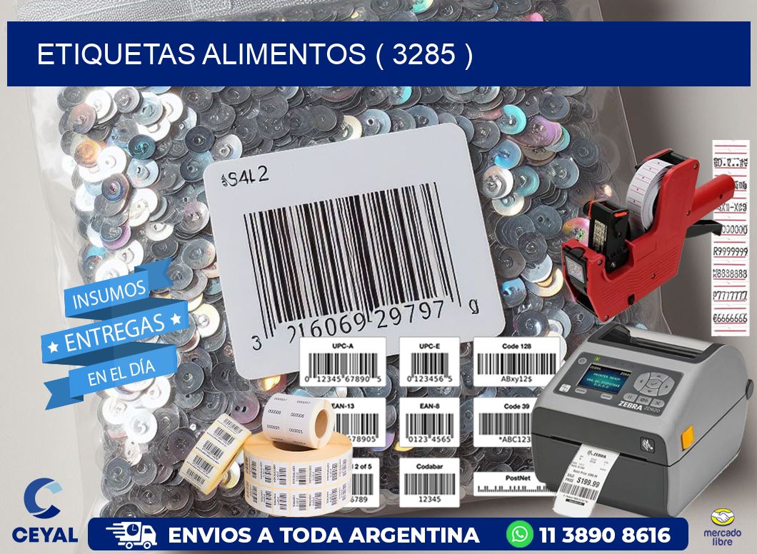 ETIQUETAS ALIMENTOS ( 3285 )