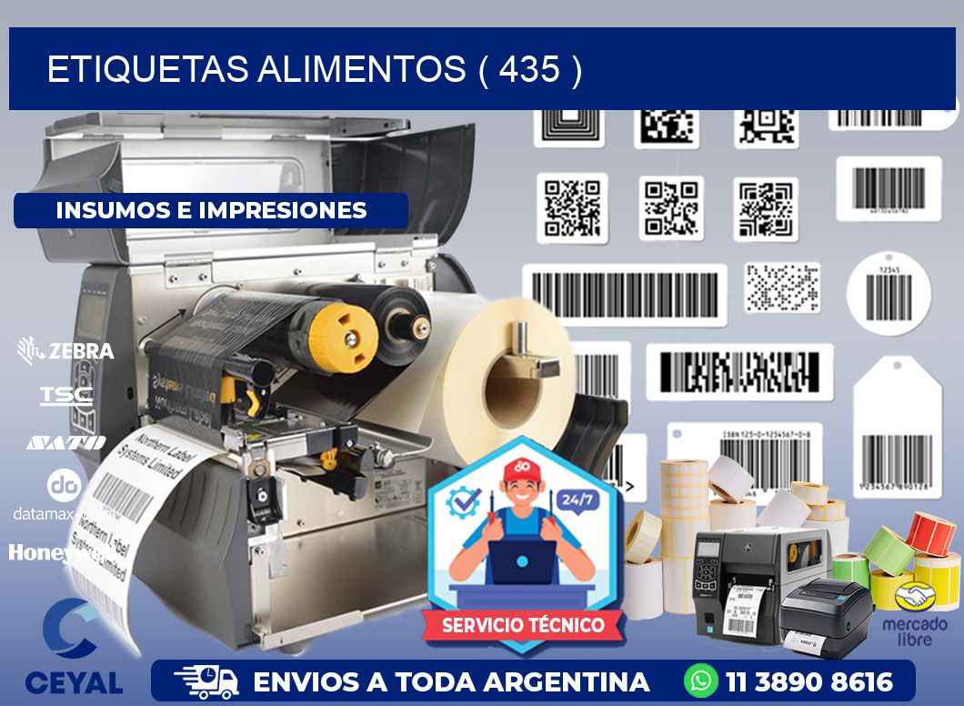 ETIQUETAS ALIMENTOS ( 435 )