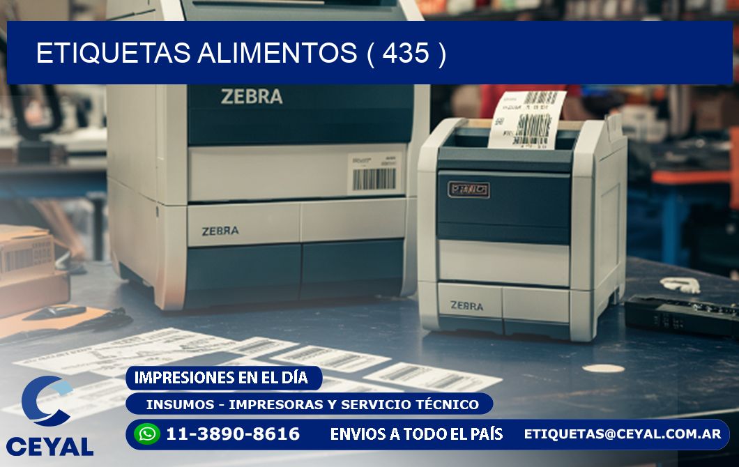 ETIQUETAS ALIMENTOS ( 435 )