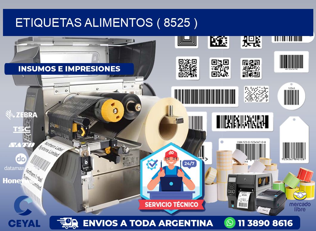 ETIQUETAS ALIMENTOS ( 8525 )