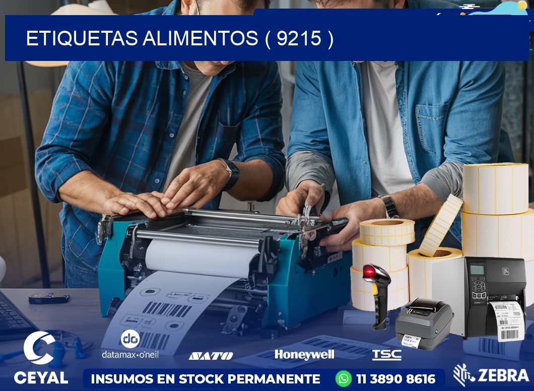 ETIQUETAS ALIMENTOS ( 9215 )