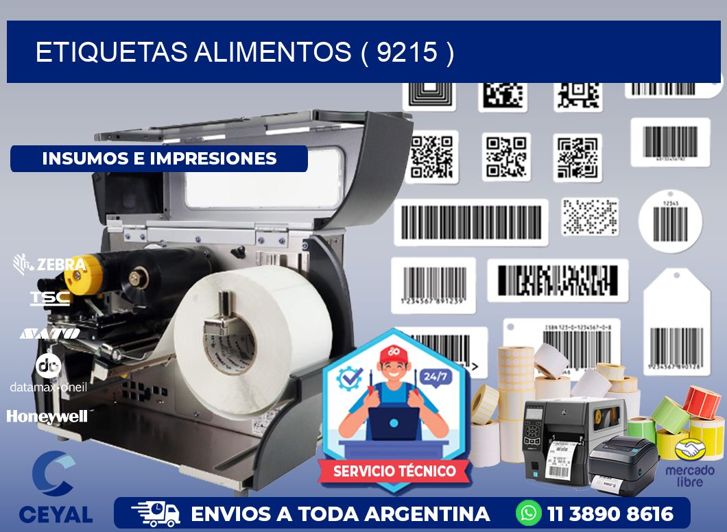 ETIQUETAS ALIMENTOS ( 9215 )