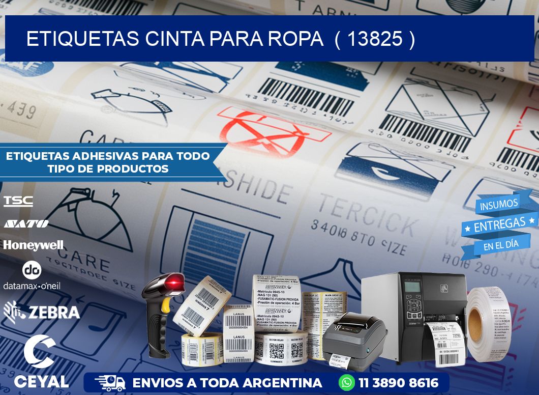 ETIQUETAS CINTA PARA ROPA  ( 13825 )