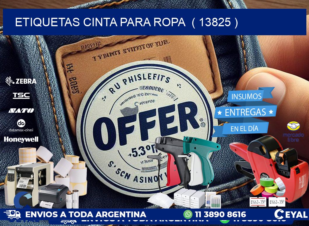 ETIQUETAS CINTA PARA ROPA  ( 13825 )