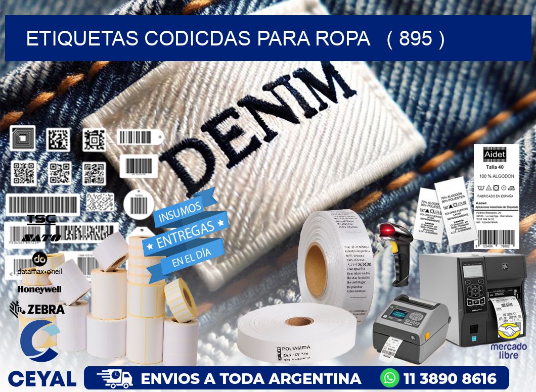 ETIQUETAS CODICDAS PARA ROPA ( 895 )
