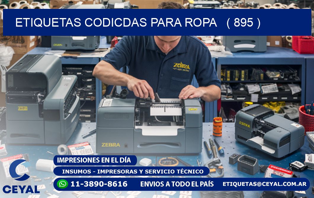 ETIQUETAS CODICDAS PARA ROPA ( 895 )