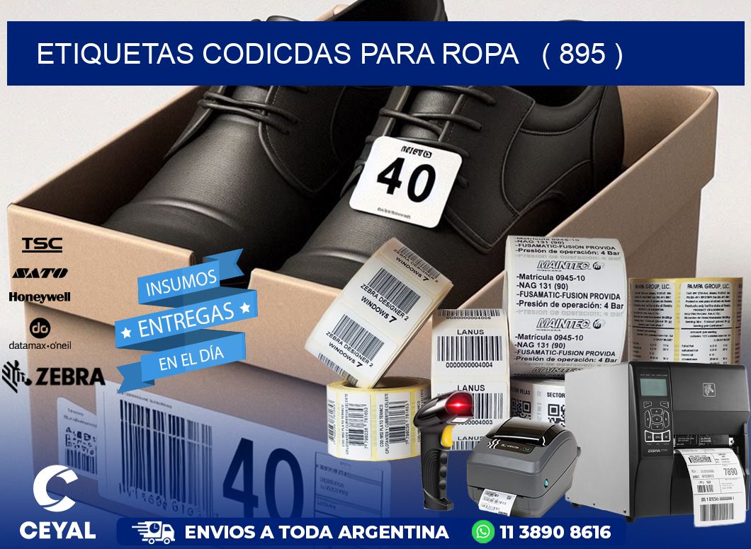 ETIQUETAS CODICDAS PARA ROPA ( 895 )