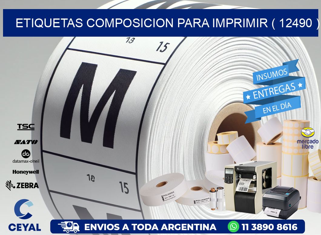 ETIQUETAS COMPOSICION PARA IMPRIMIR ( 12490 )
