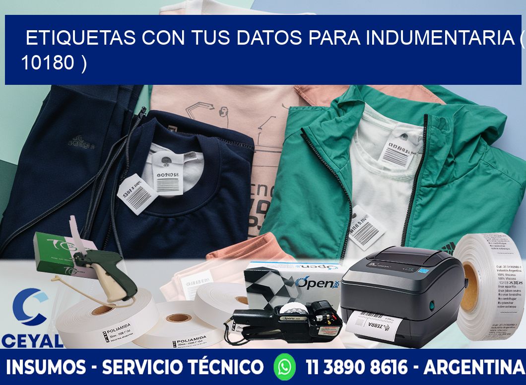 ETIQUETAS CON TUS DATOS PARA INDUMENTARIA ( 10180 )