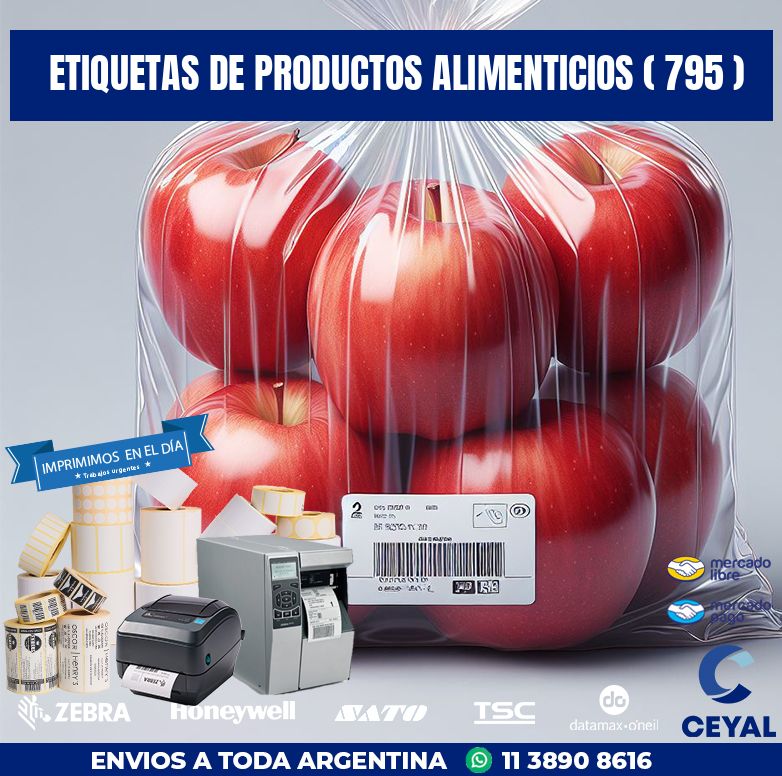 ETIQUETAS DE PRODUCTOS ALIMENTICIOS ( 795 )