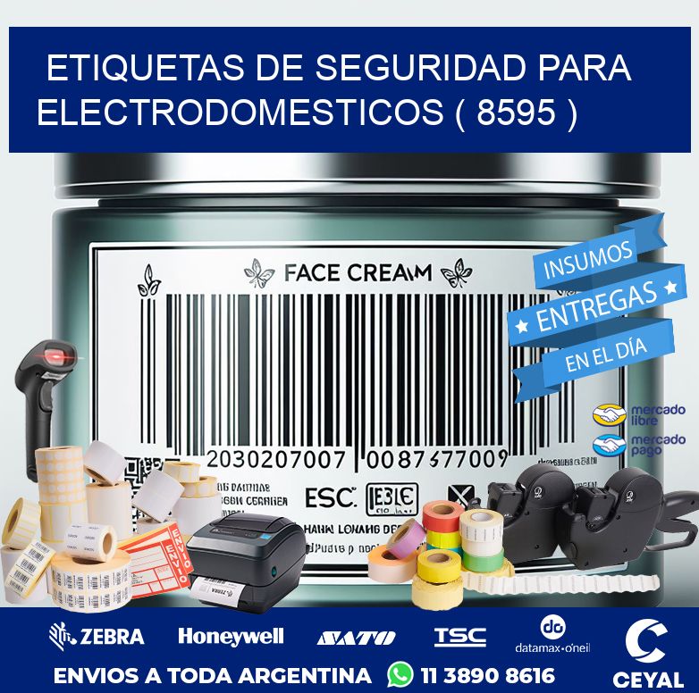 ETIQUETAS DE SEGURIDAD PARA ELECTRODOMESTICOS ( 8595 )