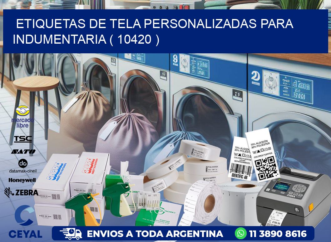 ETIQUETAS DE TELA PERSONALIZADAS PARA INDUMENTARIA ( 10420 )
