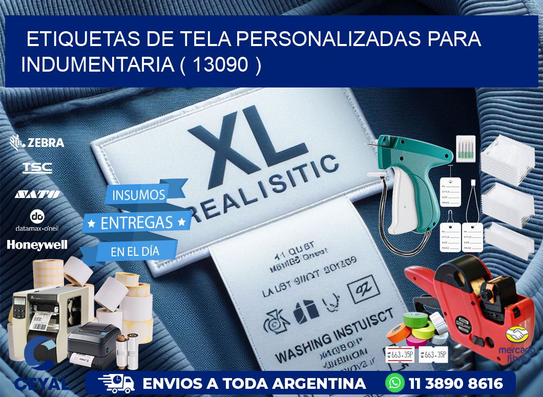 ETIQUETAS DE TELA PERSONALIZADAS PARA INDUMENTARIA ( 13090 )