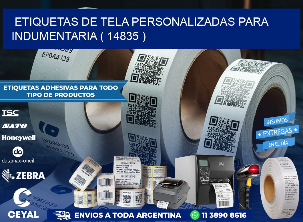 ETIQUETAS DE TELA PERSONALIZADAS PARA INDUMENTARIA ( 14835 )