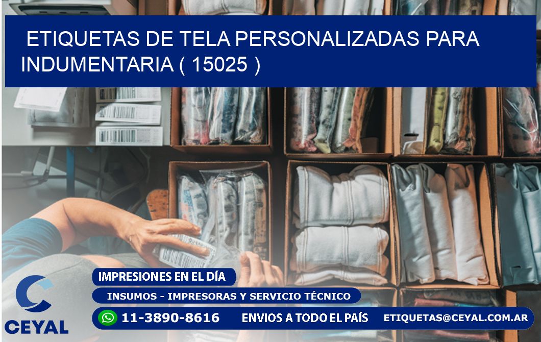 ETIQUETAS DE TELA PERSONALIZADAS PARA INDUMENTARIA ( 15025 )