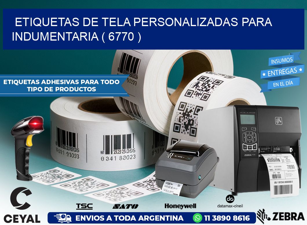 ETIQUETAS DE TELA PERSONALIZADAS PARA INDUMENTARIA ( 6770 )