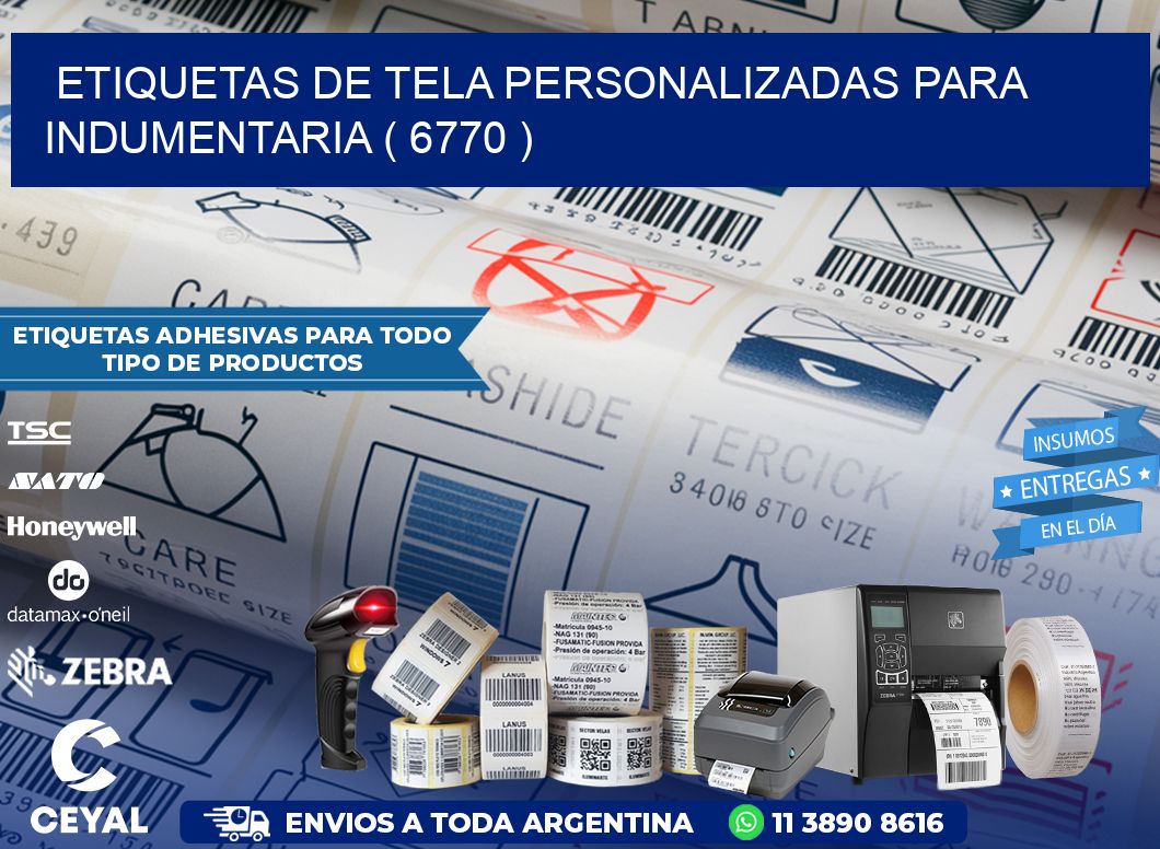 ETIQUETAS DE TELA PERSONALIZADAS PARA INDUMENTARIA ( 6770 )