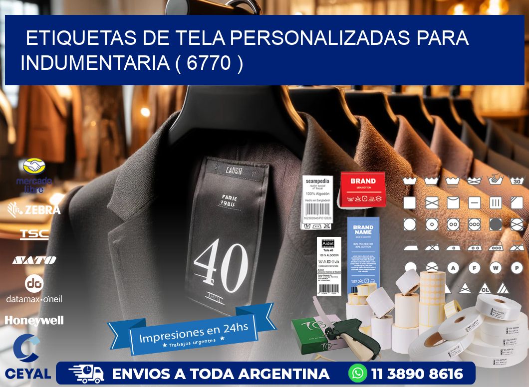 ETIQUETAS DE TELA PERSONALIZADAS PARA INDUMENTARIA ( 6770 )