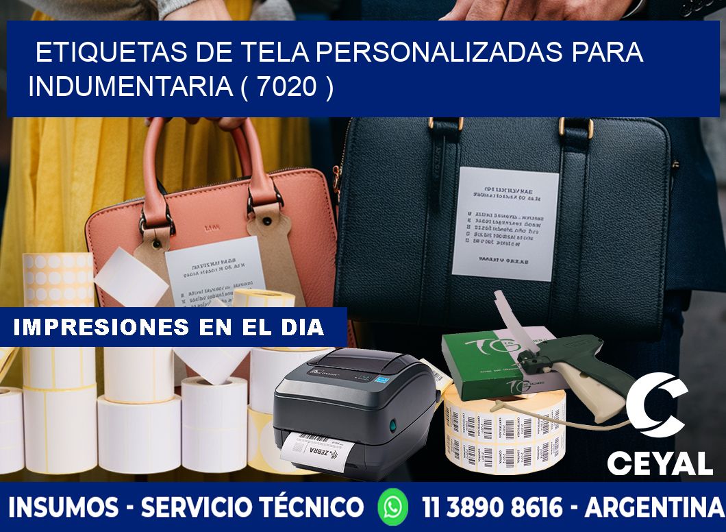ETIQUETAS DE TELA PERSONALIZADAS PARA INDUMENTARIA ( 7020 )