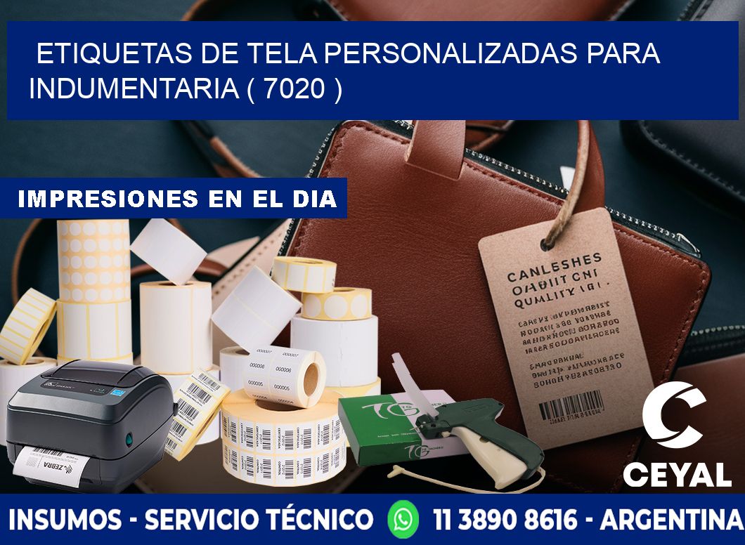 ETIQUETAS DE TELA PERSONALIZADAS PARA INDUMENTARIA ( 7020 )
