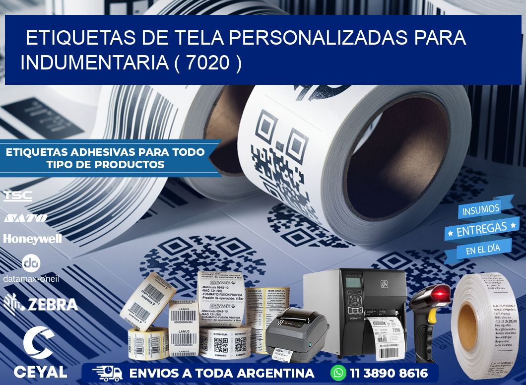 ETIQUETAS DE TELA PERSONALIZADAS PARA INDUMENTARIA ( 7020 )