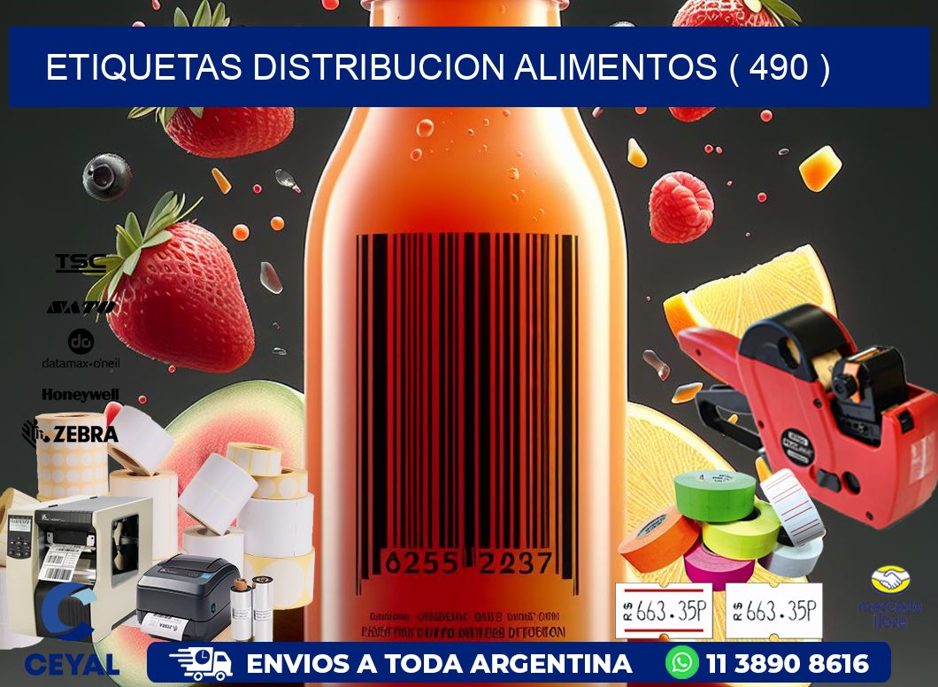 ETIQUETAS DISTRIBUCION ALIMENTOS ( 490 )