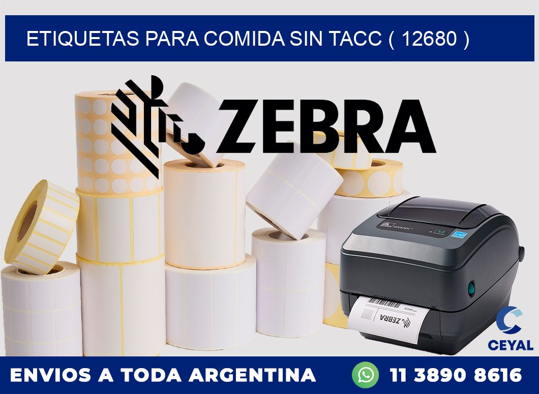 ETIQUETAS PARA COMIDA SIN TACC ( 12680 )
