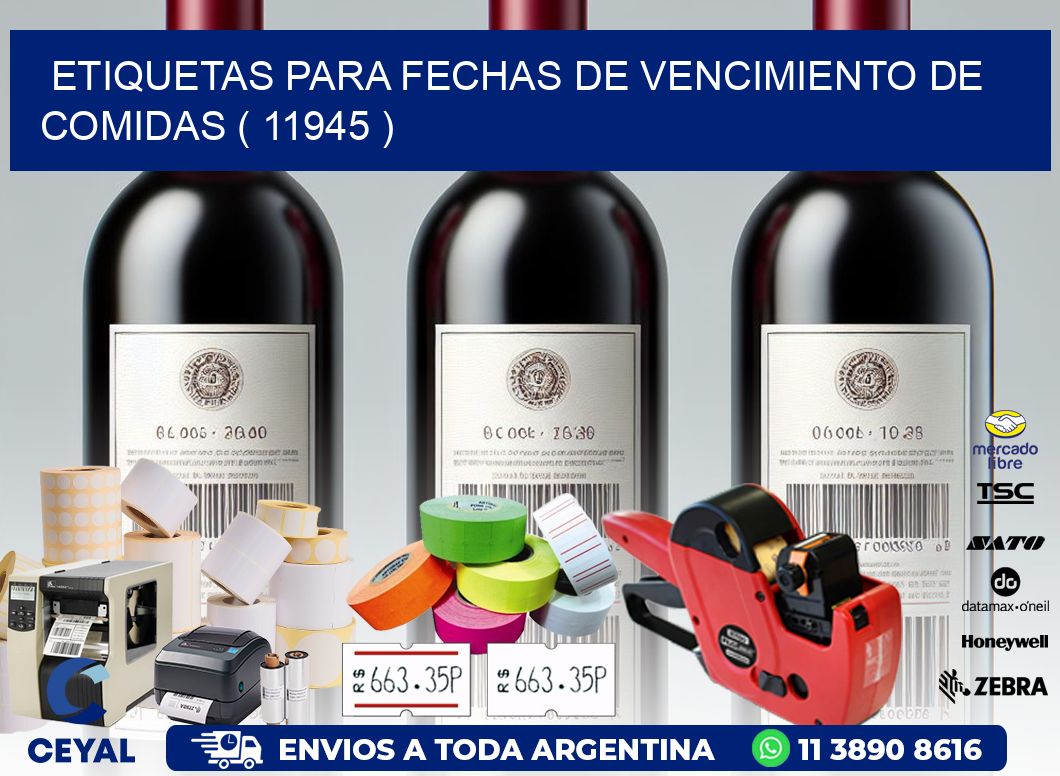 ETIQUETAS PARA FECHAS DE VENCIMIENTO DE COMIDAS ( 11945 )