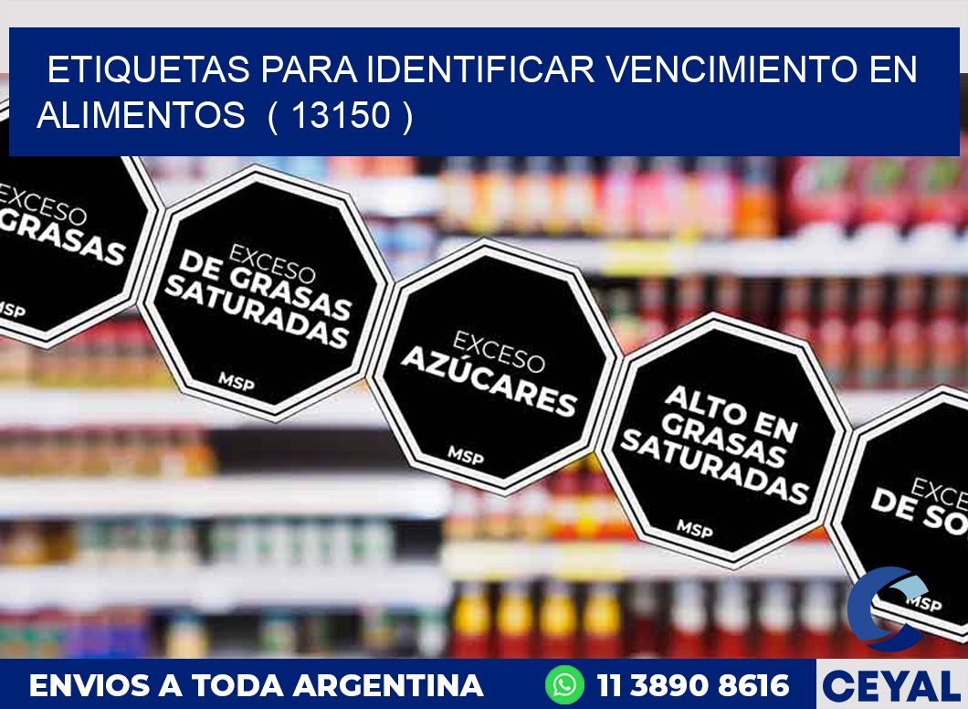 ETIQUETAS PARA IDENTIFICAR VENCIMIENTO EN ALIMENTOS  ( 13150 )