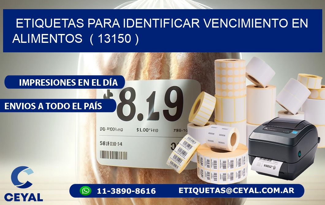 ETIQUETAS PARA IDENTIFICAR VENCIMIENTO EN ALIMENTOS ( 13150 )