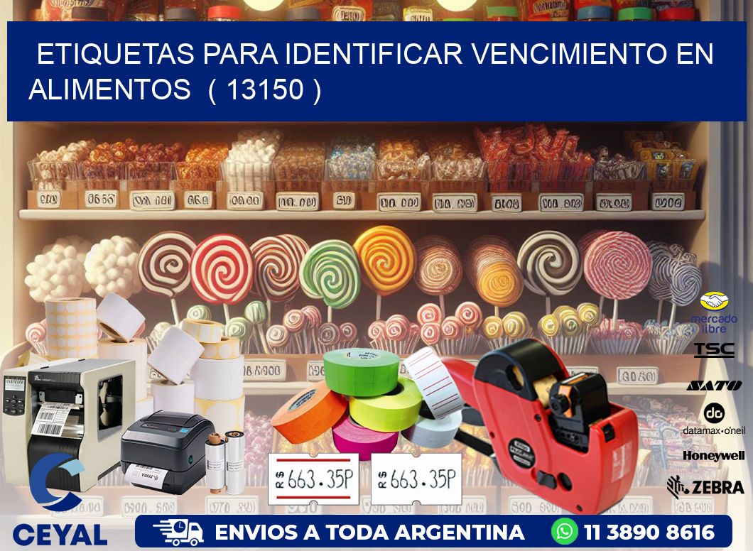 ETIQUETAS PARA IDENTIFICAR VENCIMIENTO EN ALIMENTOS ( 13150 )