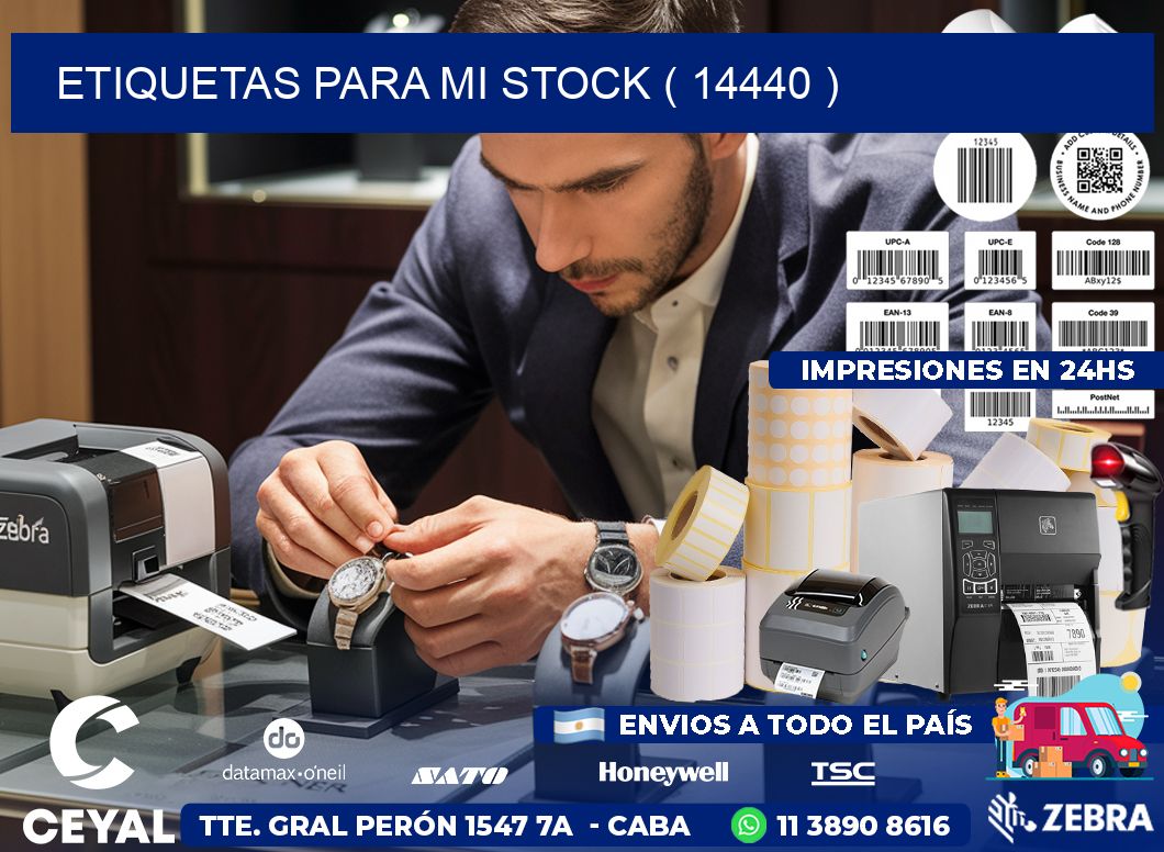 ETIQUETAS PARA MI STOCK ( 14440 )