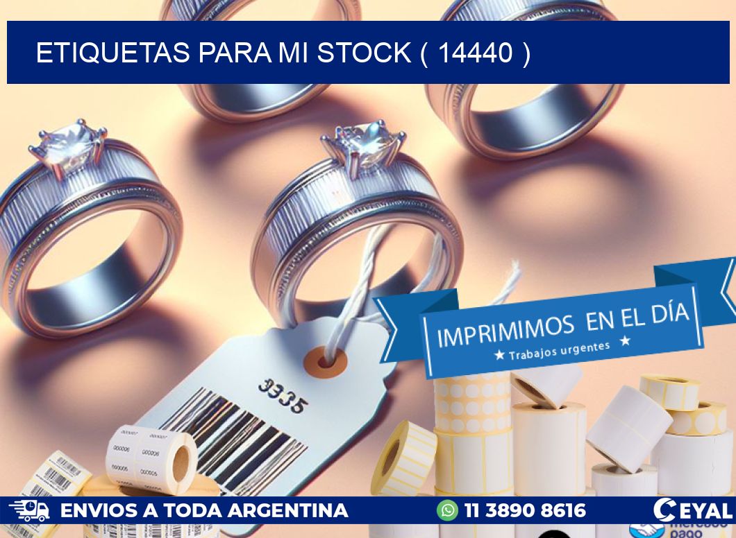 ETIQUETAS PARA MI STOCK ( 14440 )