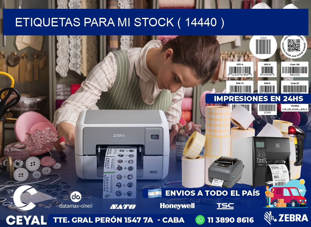 ETIQUETAS PARA MI STOCK ( 14440 )