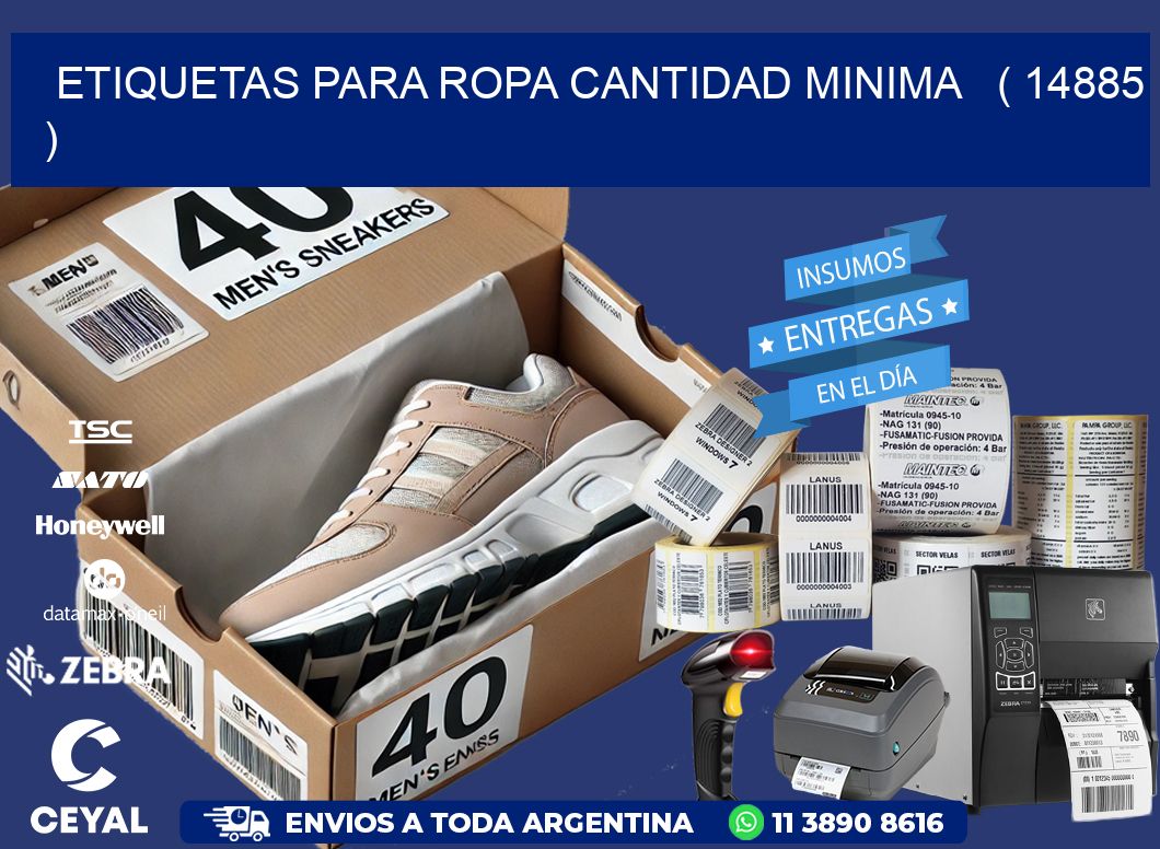 ETIQUETAS PARA ROPA CANTIDAD MINIMA   ( 14885 )