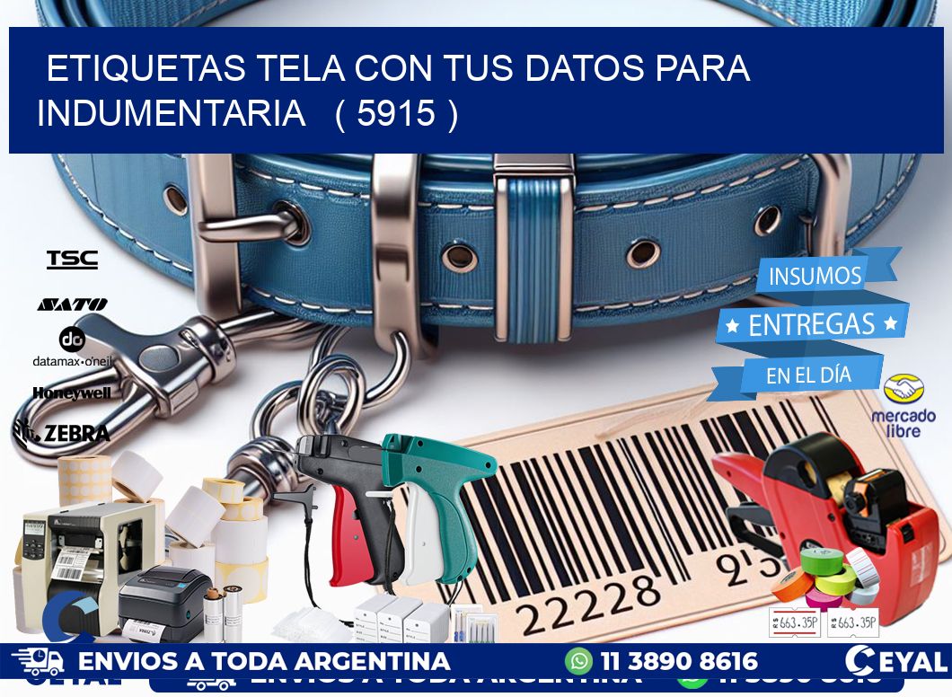 ETIQUETAS TELA CON TUS DATOS PARA INDUMENTARIA   ( 5915 )
