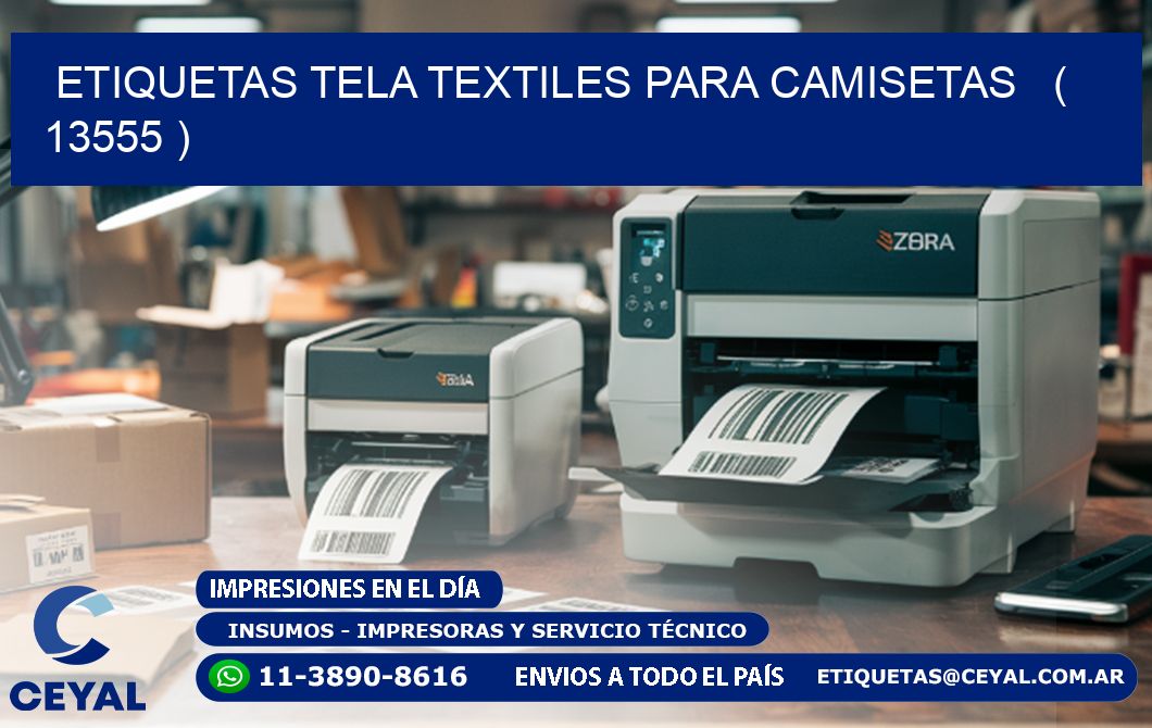 ETIQUETAS TELA TEXTILES PARA CAMISETAS   ( 13555 )