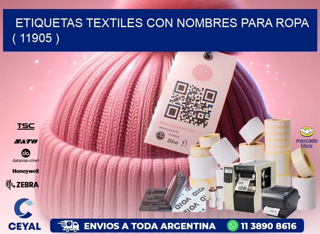 ETIQUETAS TEXTILES CON NOMBRES PARA ROPA   ( 11905 )