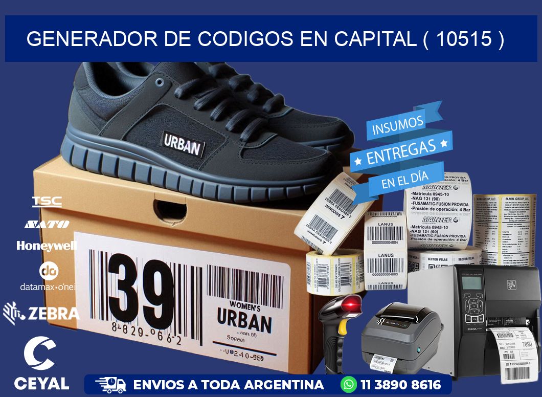 GENERADOR DE CODIGOS EN CAPITAL ( 10515 )