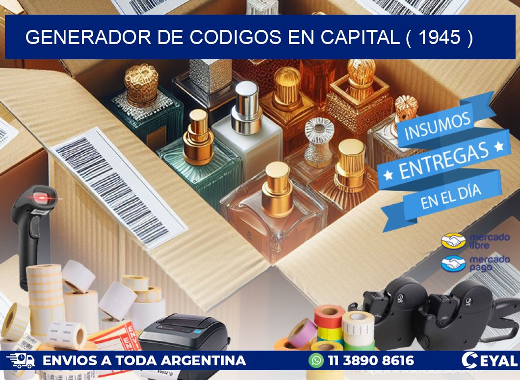 GENERADOR DE CODIGOS EN CAPITAL ( 1945 )
