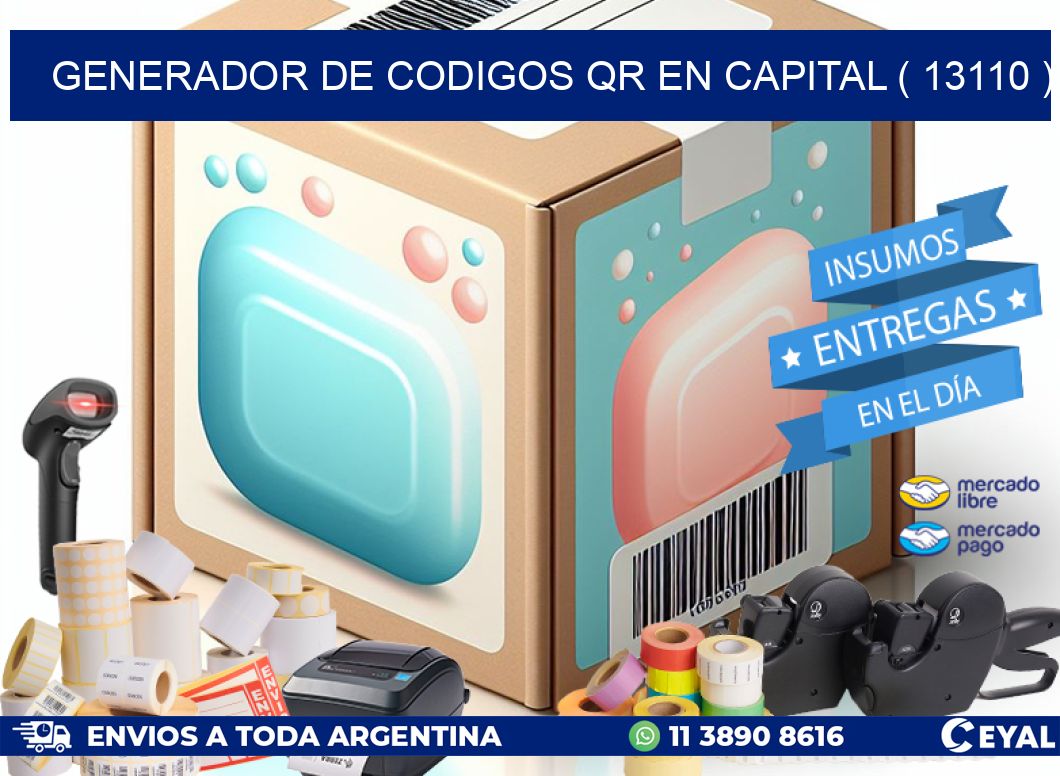 GENERADOR DE CODIGOS QR EN CAPITAL ( 13110 )