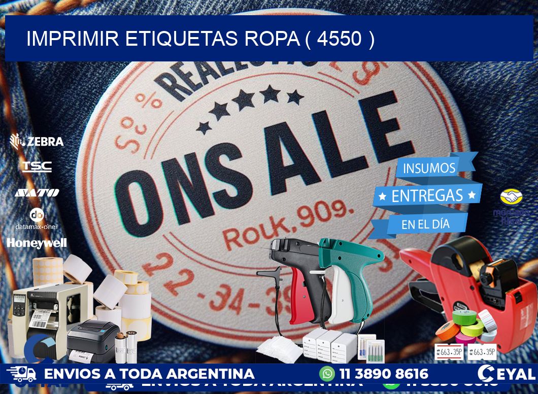 IMPRIMIR ETIQUETAS ROPA ( 4550 )