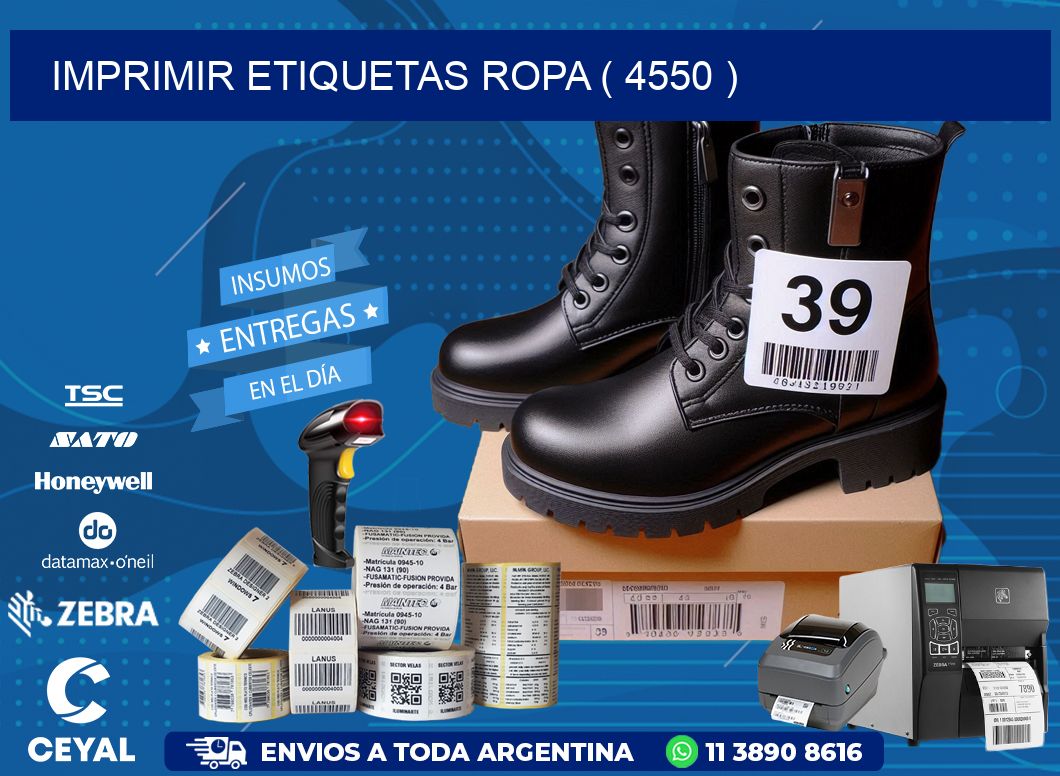 IMPRIMIR ETIQUETAS ROPA ( 4550 )