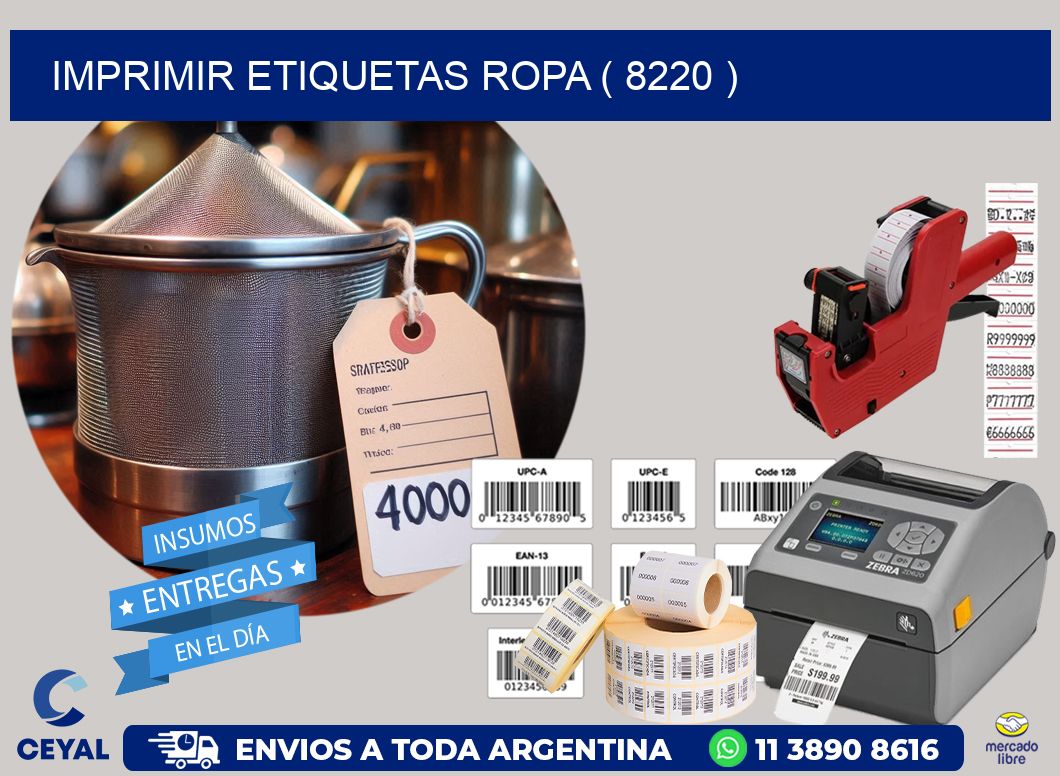 IMPRIMIR ETIQUETAS ROPA ( 8220 )